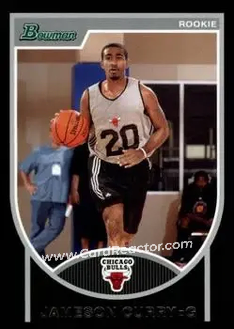 2007-08 Bowman #136 - JamesOn Curry - Chicago Bulls - Front 2007-08 Bowman #136 - JamesOn Curry - Chicago Bulls - Front