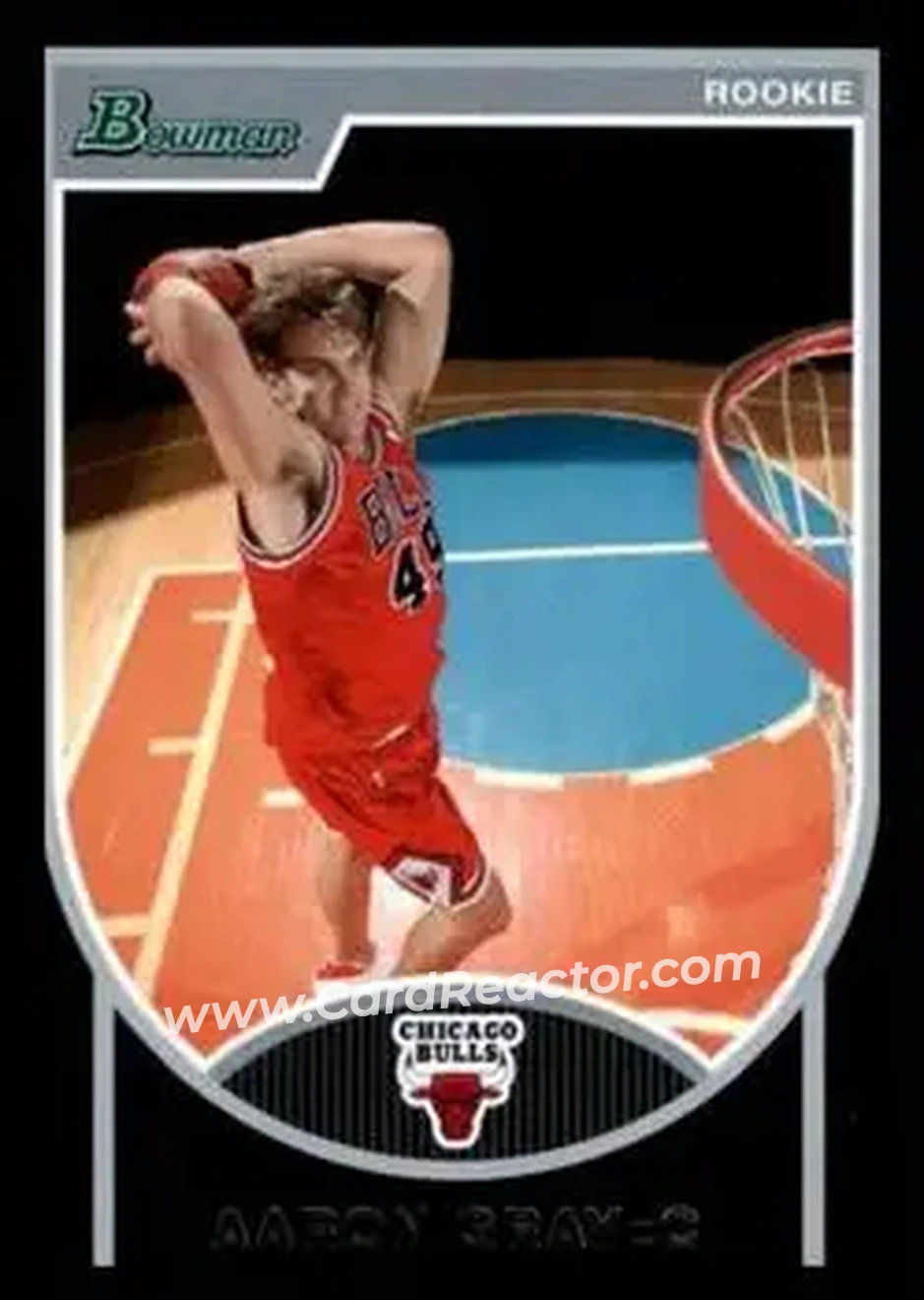2007-08 Bowman #144 - Aaron Gray - Chicago Bulls - Front 2007-08 Bowman #144 - Aaron Gray - Chicago Bulls - Front
