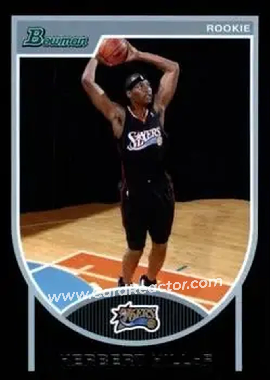 2007-08 Bowman #145 - Herbert Hill - Philadelphia 76ers - Front 2007-08 Bowman #145 - Herbert Hill - Philadelphia 76ers - Front