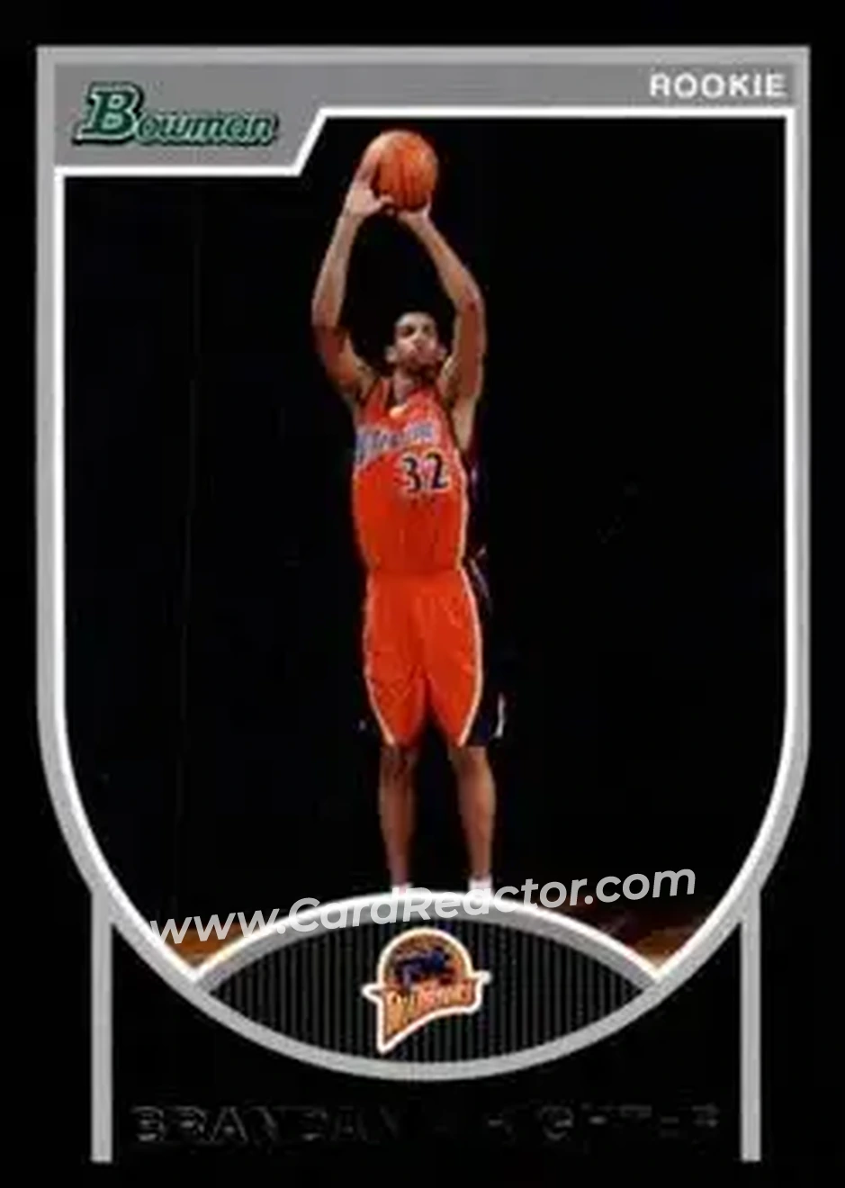 2007-08 Bowman #160 - Brandan Wright - Golden State Warriors - Front 2007-08 Bowman #160 - Brandan Wright - Golden State Warriors - Front