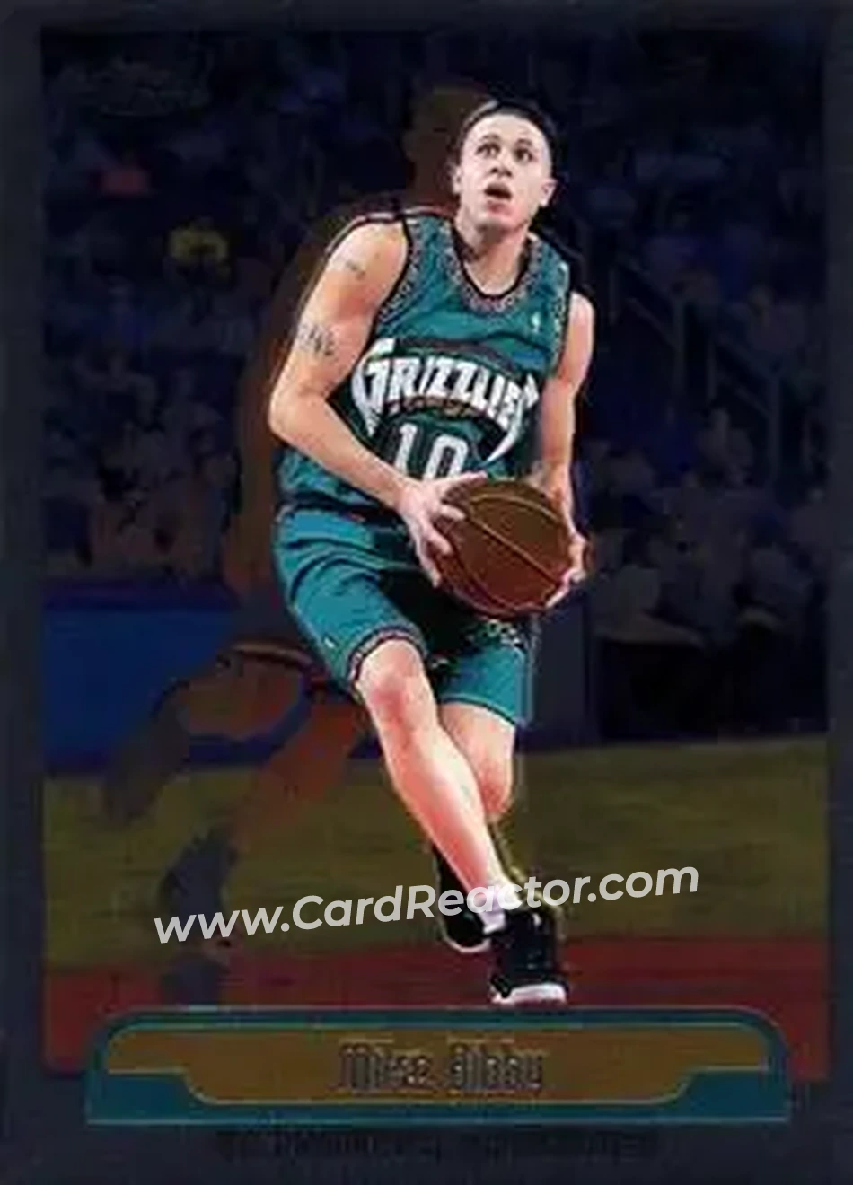 1999-00 Topps Chrome #101 - Mike Bibby - Vancouver Grizzlies - Front 1999-00 Topps Chrome #101 - Mike Bibby - Vancouver Grizzlies - Front