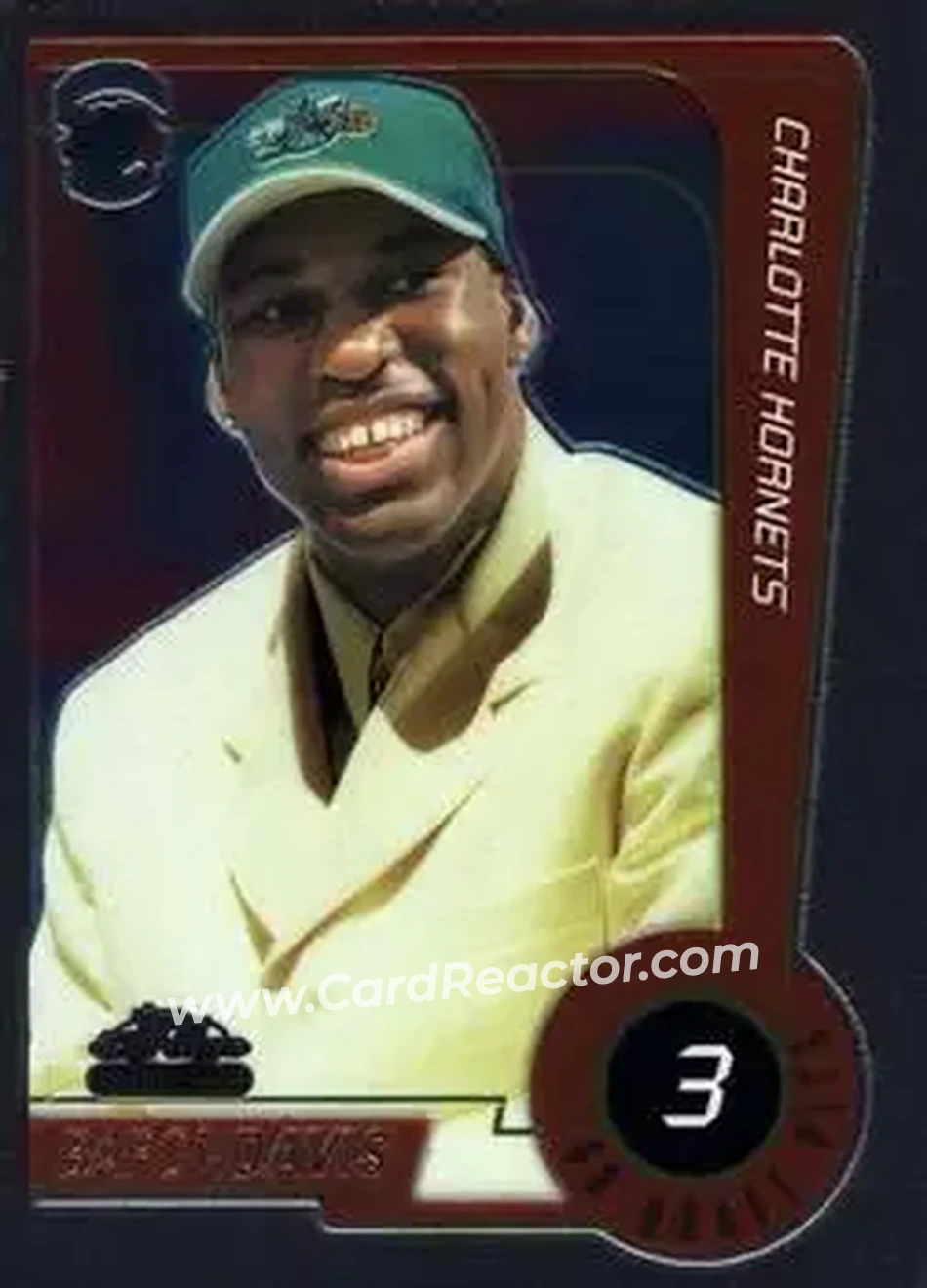 1999-00 Topps Chrome #116 - Baron Davis - Charlotte Hornets - Front