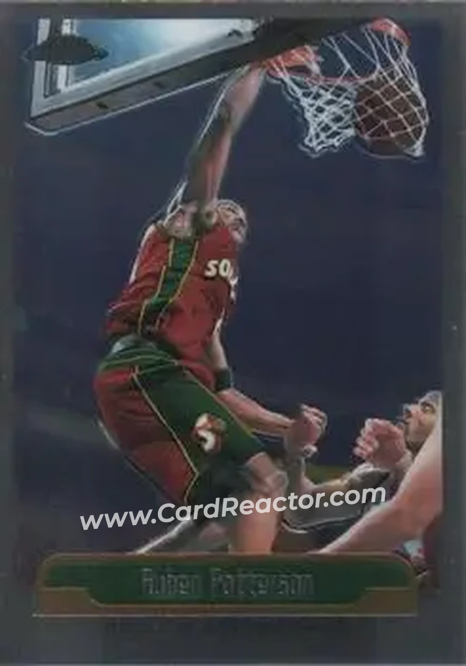 1999-00 Topps Chrome #132 - Ruben Patterson - Seattle SuperSonics - Front 1999-00 Topps Chrome #132 - Ruben Patterson - Seattle SuperSonics - Front