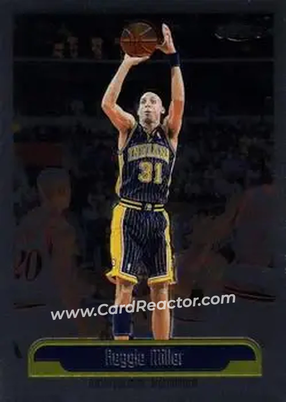 1999-00 Topps Chrome #160 - Reggie Miller - Indiana Pacers - Front