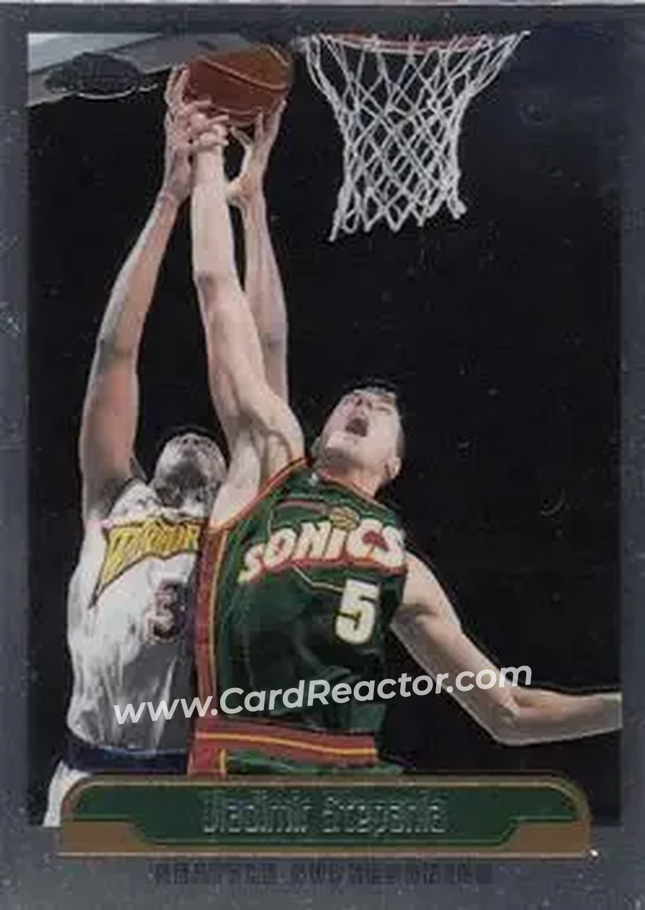 1999-00 Topps Chrome #177 - Vladimir Stepania - Seattle SuperSonics - Front