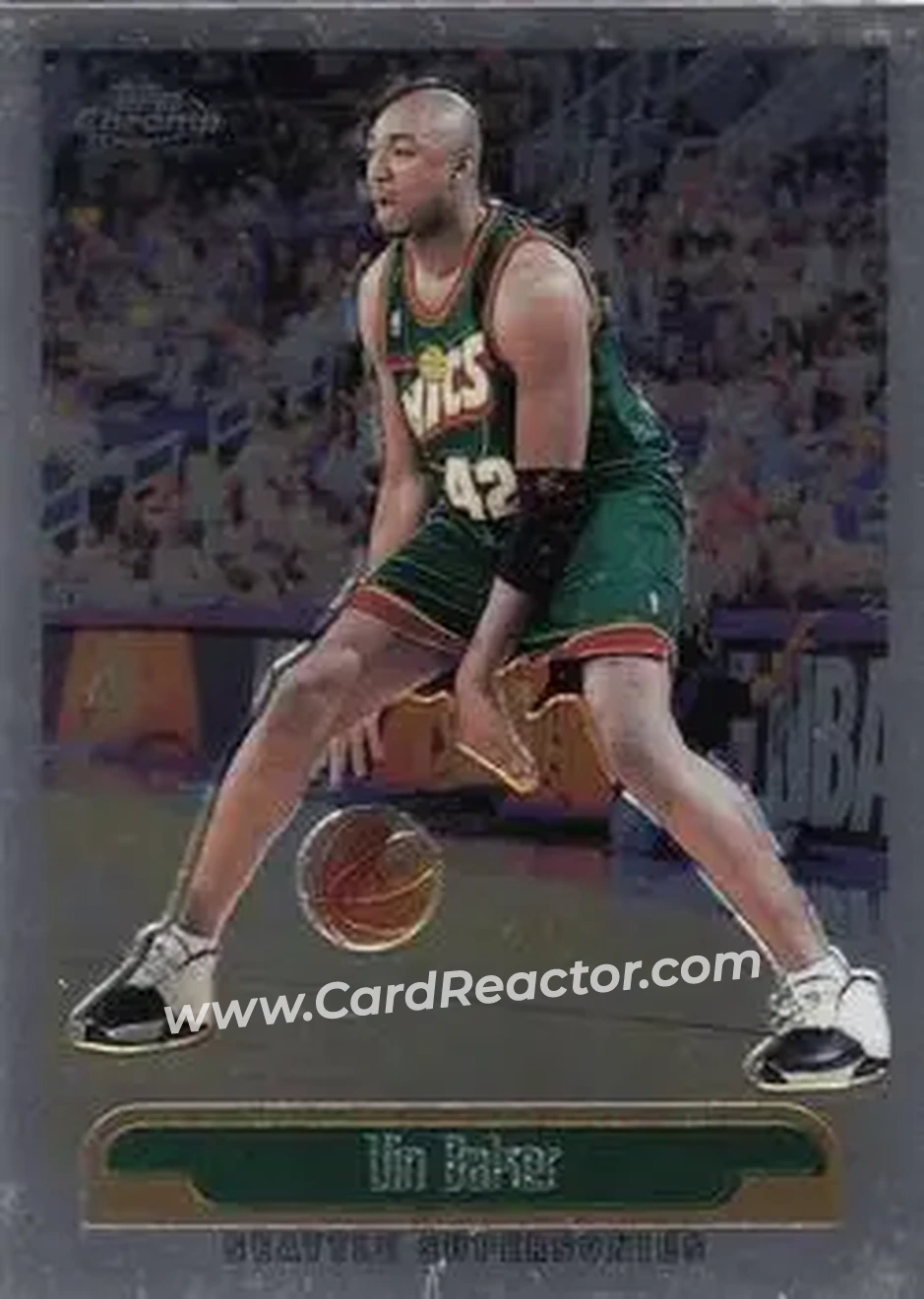 1999-00 Topps Chrome #213 - Vin Baker - Seattle SuperSonics - Front 1999-00 Topps Chrome #213 - Vin Baker - Seattle SuperSonics - Front