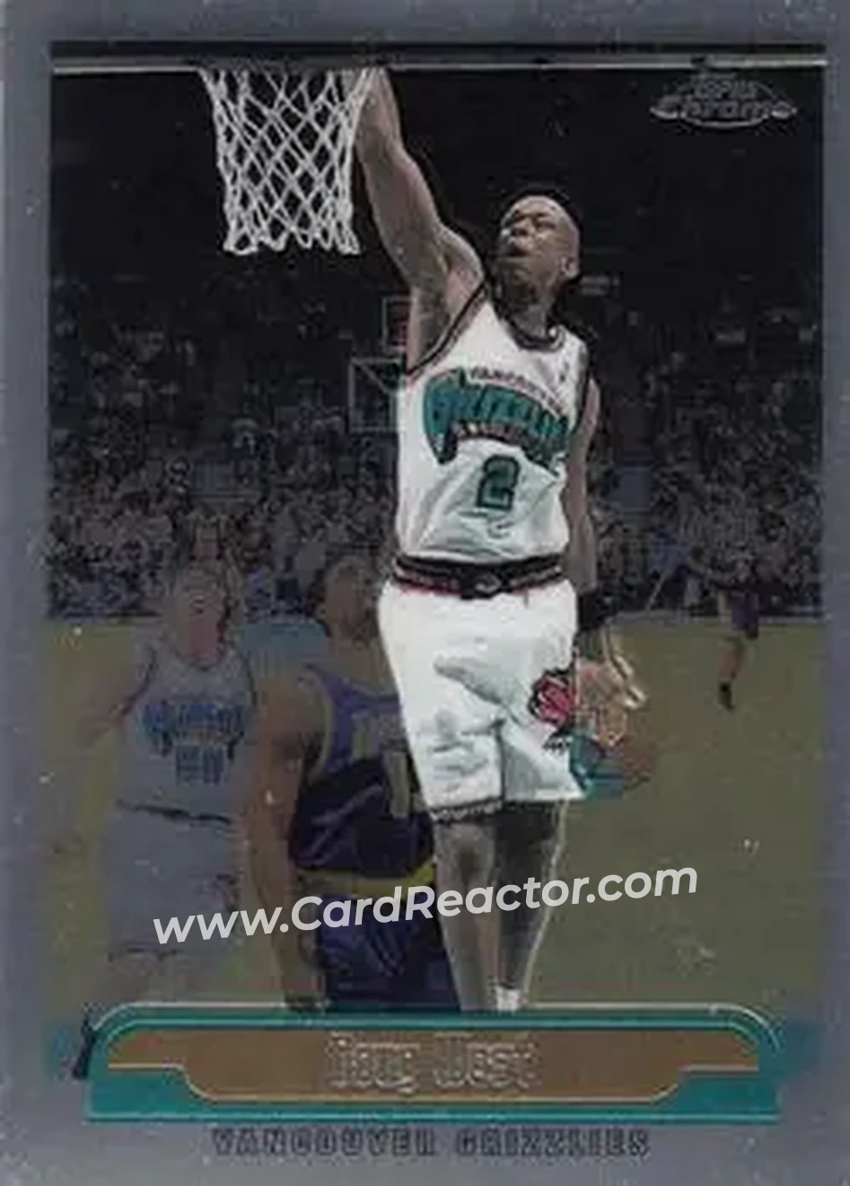 1999-00 Topps Chrome #216 - Doug West - Vancouver Grizzlies - Front