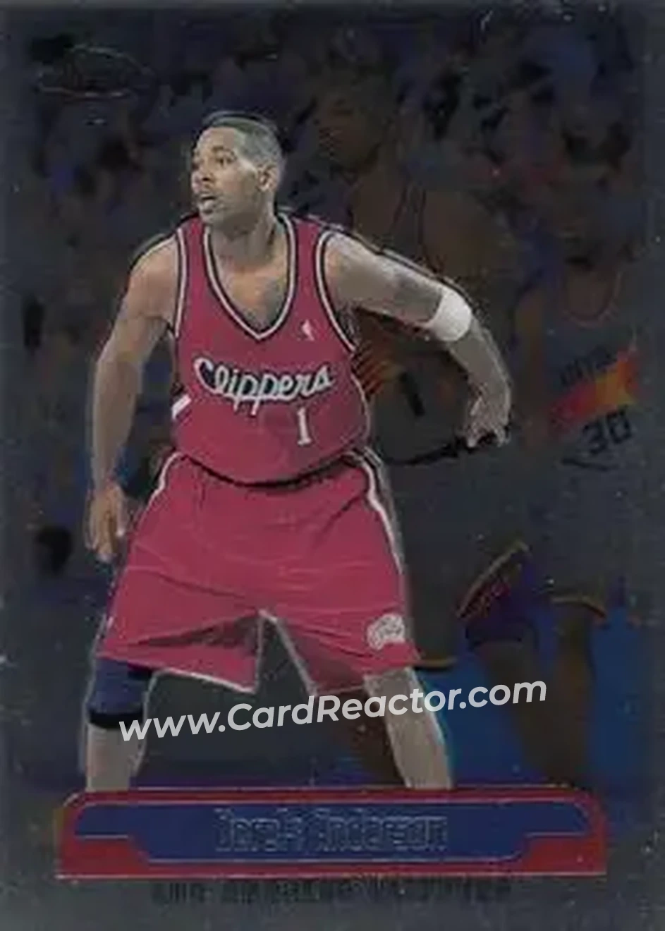 1999-00 Topps Chrome #219 - Derek Anderson - Los Angeles Clippers - Front