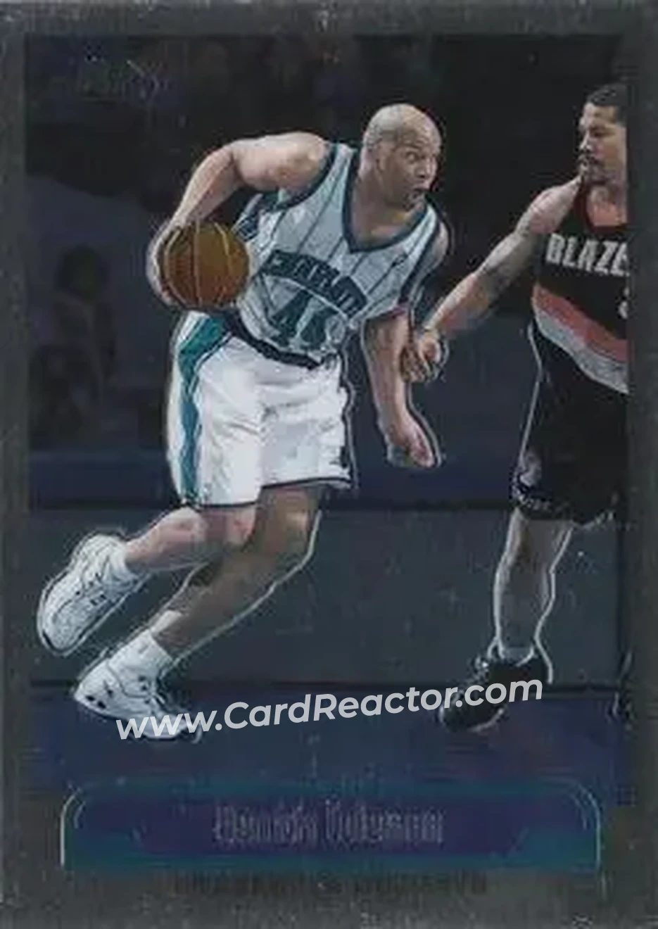1999-00 Topps Chrome #221 - Derrick Coleman - Charlotte Hornets - Front