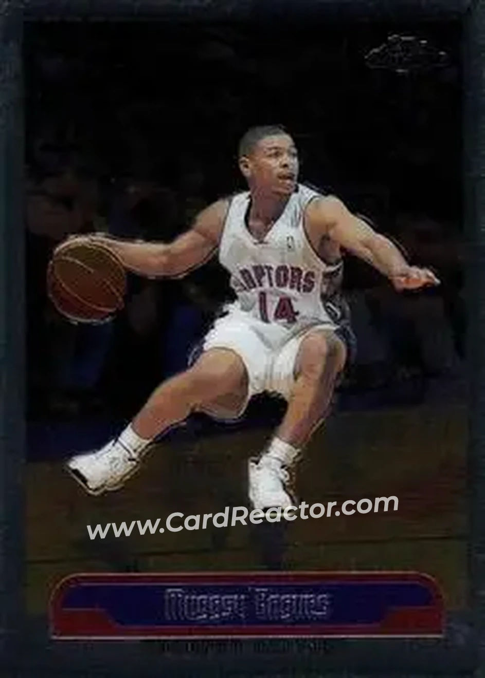 1999-00 Topps Chrome #227 - Muggsy Bogues - Toronto Raptors - Front 1999-00 Topps Chrome #227 - Muggsy Bogues - Toronto Raptors - Front