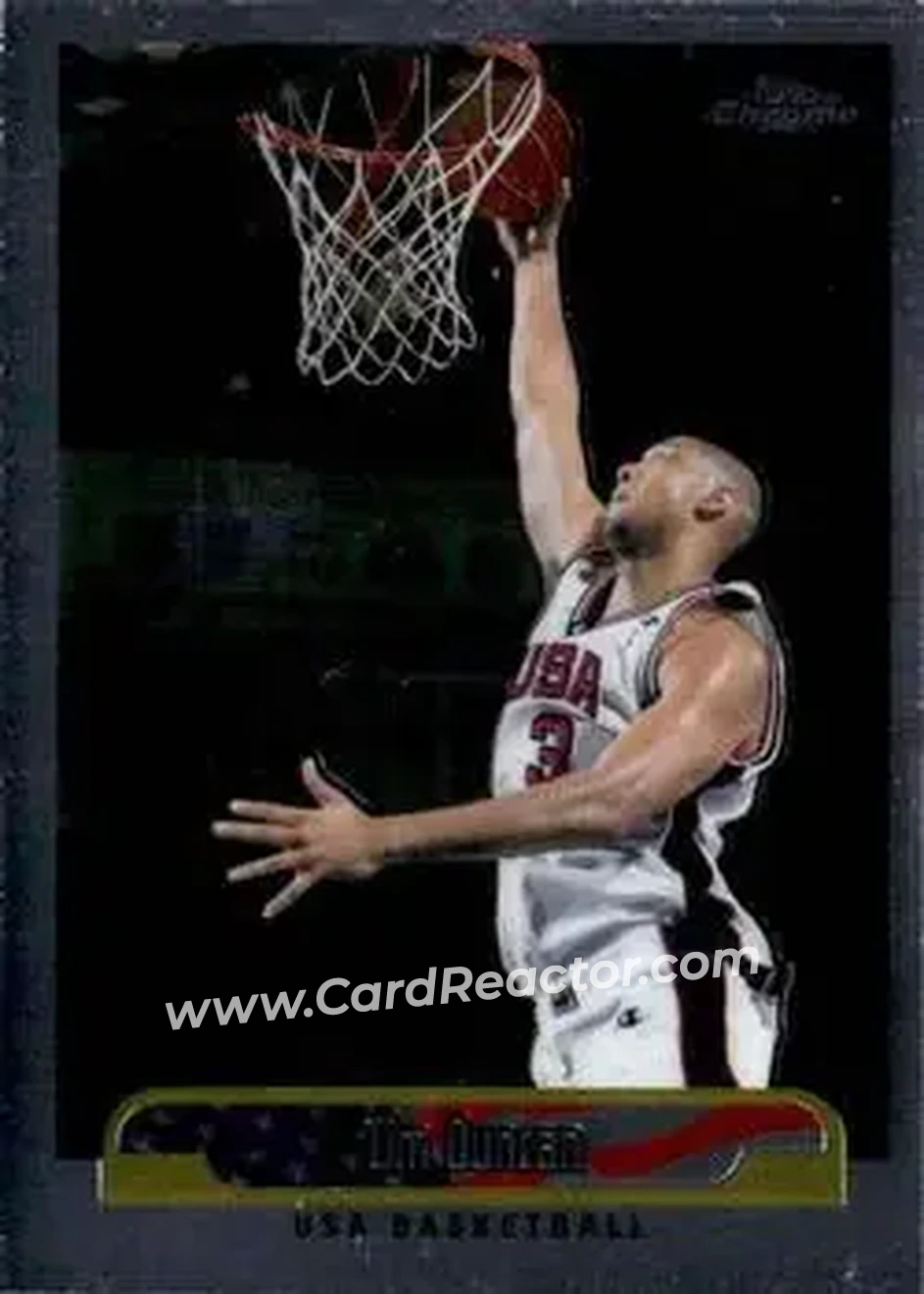 1999-00 Topps Chrome #254 - Tim Duncan - USA - Front