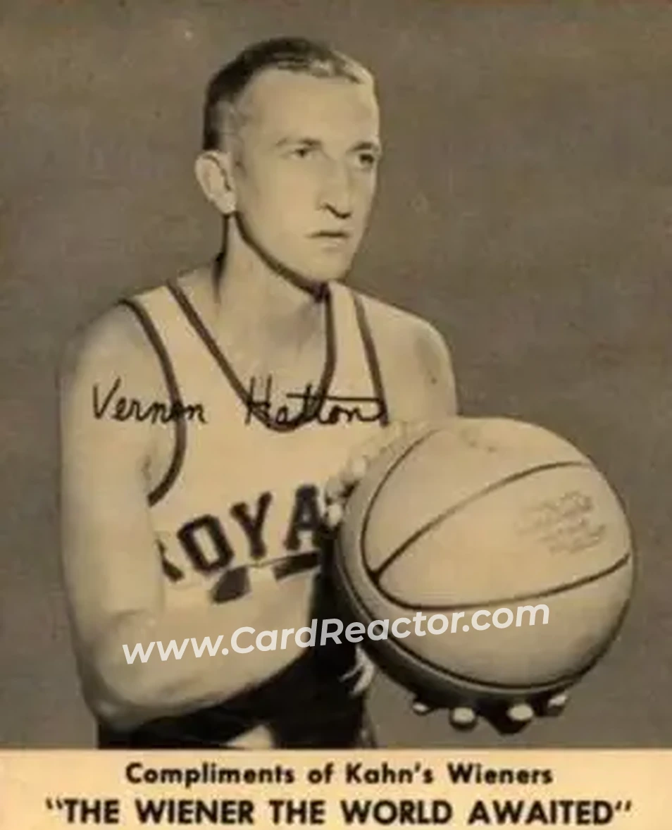 1958-59 Kahn's Cincinnati Royals #NNO - Vernon Hatton - Cincinnati Royals - Front