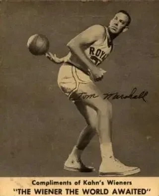 1958-59 Kahn's Cincinnati Royals feature card