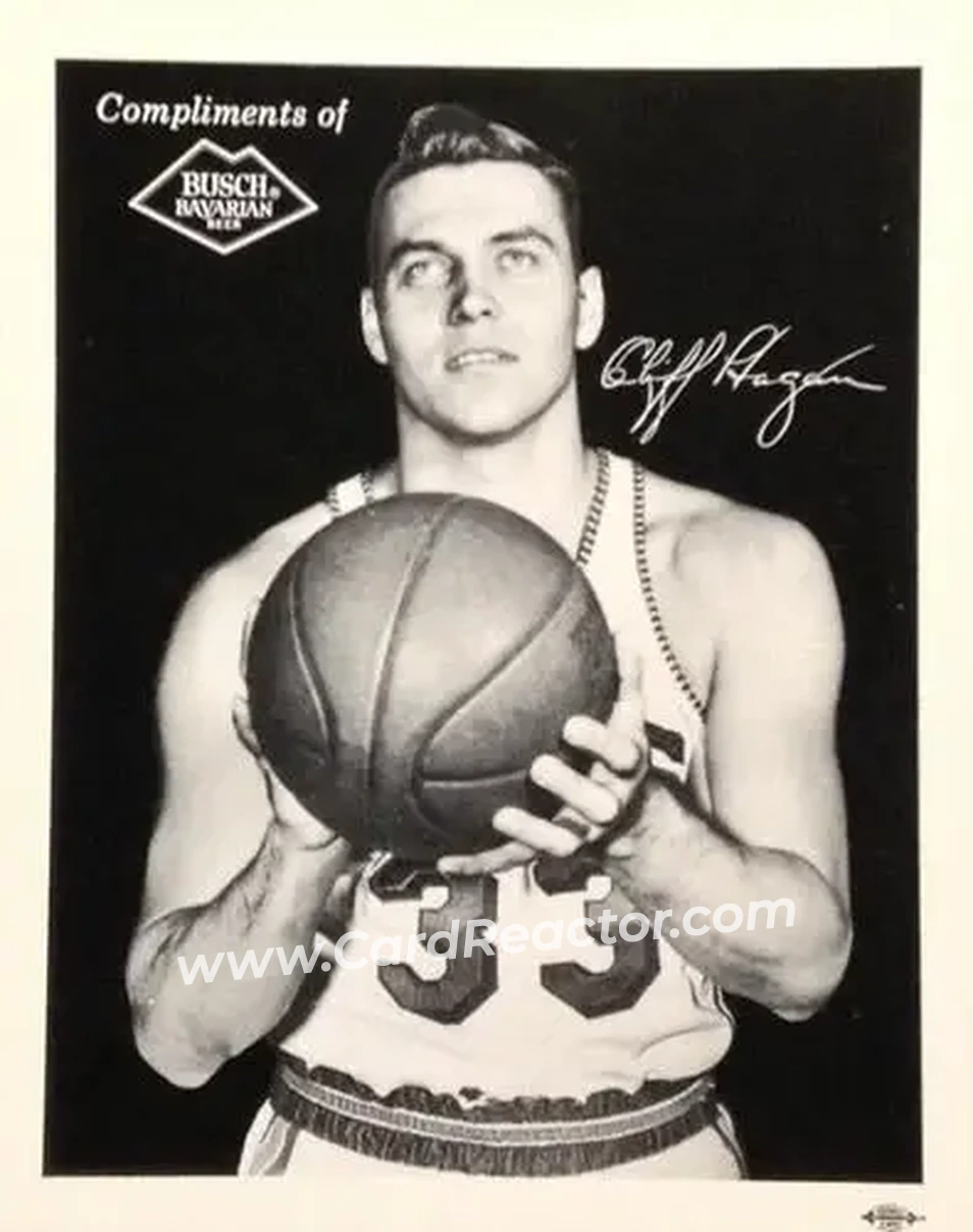 1959-60 Busch Bavarian St. Louis Hawks #NNO - Cliff Hagan - St. Louis Hawks - Front