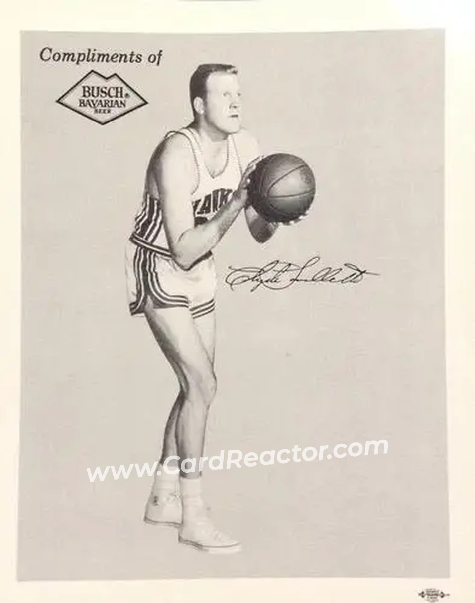 1959-60 Busch Bavarian St. Louis Hawks #NNO - Clyde Lovellette - St. Louis Hawks - Front