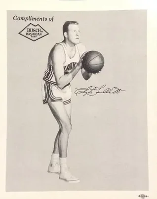 1959-60 Busch Bavarian St. Louis Hawks #NNO - Clyde Lovellette - St. Louis Hawks