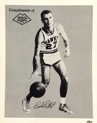 1959-60 Busch Bavarian St. Louis Hawks #NNO - Bob Pettit - St. Louis Hawks