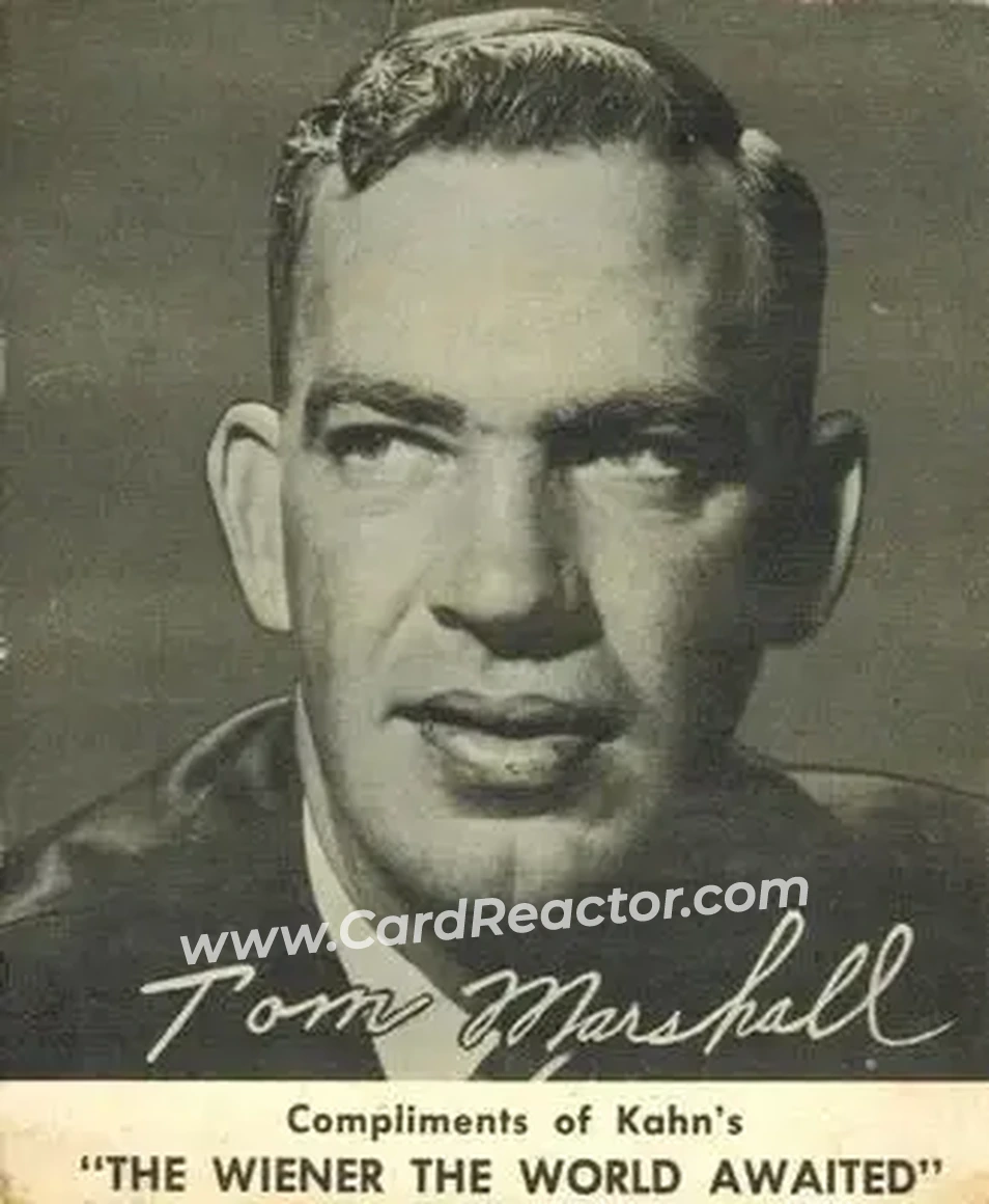 1959-60 Kahn's #NNO - Tom Marshall - Cincinnati Royals - Front