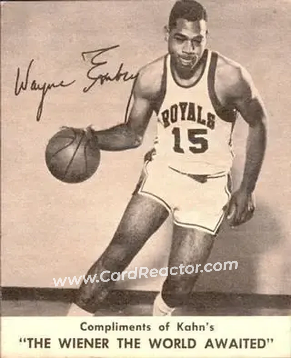 1960-61 Kahn's #NNO - Wayne Embry - Cincinnati Royals - Front