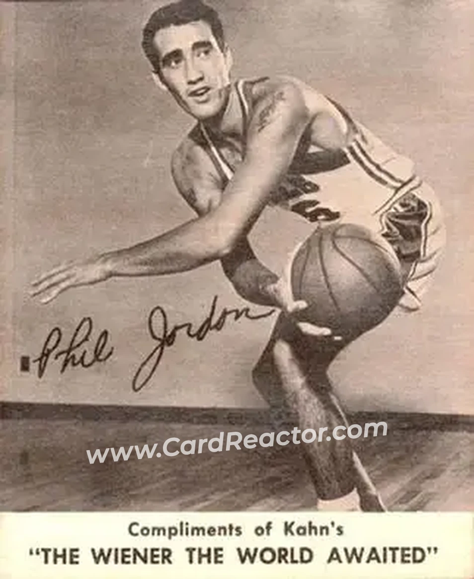 1960-61 Kahn's #NNO - Phil Jordon - Cincinnati Royals - Front