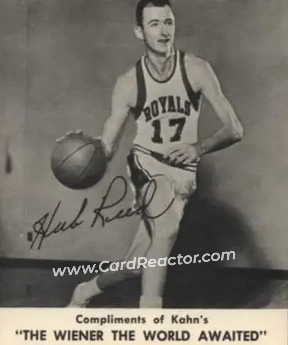 1960-61 Kahn's #NNO - Hub Reed - Cincinnati Royals - Front 1960-61 Kahn's #NNO - Hub Reed - Cincinnati Royals - Front