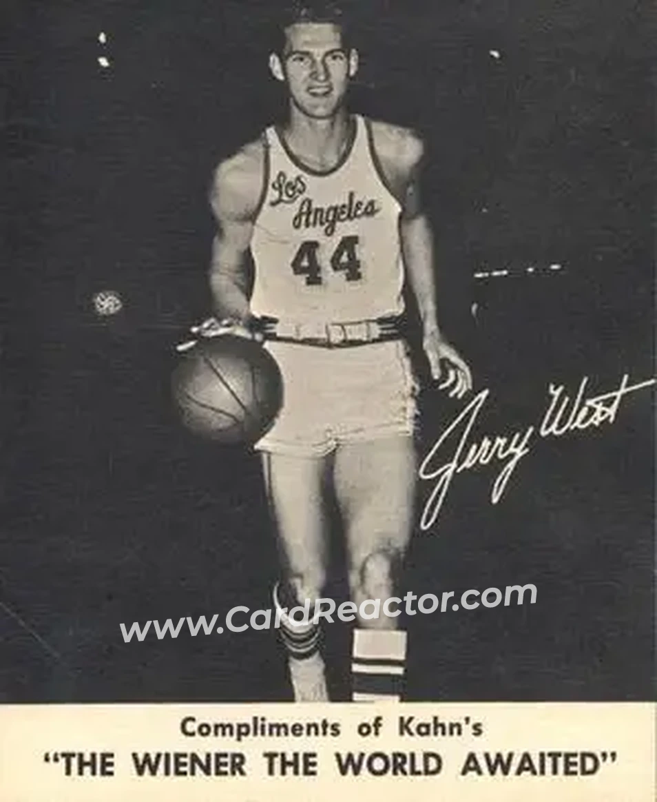 1960-61 Kahn's #NNO - Jerry West - Los Angeles Lakers - Front 1960-61 Kahn's #NNO - Jerry West - Los Angeles Lakers - Front