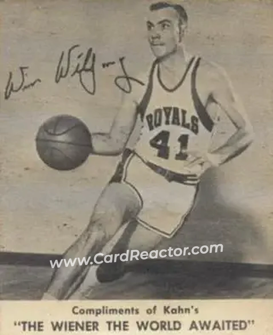 1960-61 Kahn's #NNO - Win Wilfong - Cincinnati Royals - Front
