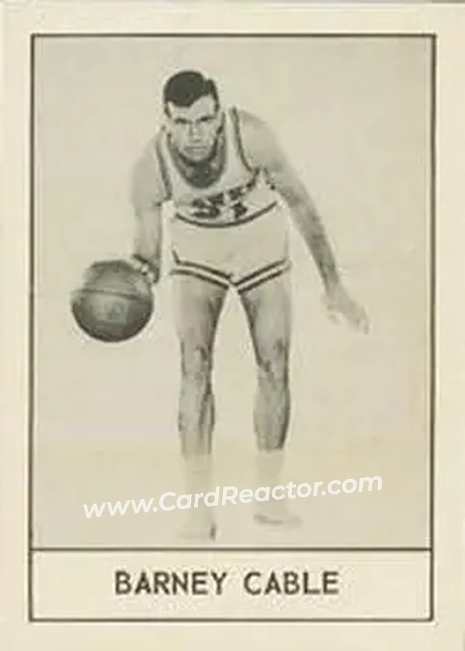 1961 Essex Meats St. Louis Hawks #NNO - Barney Cable - St. Louis Hawks - Front 1961 Essex Meats St. Louis Hawks #NNO - Barney Cable - St. Louis Hawks - Front
