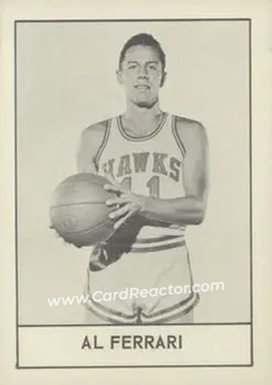 1961 Essex Meats St. Louis Hawks #NNO - Al Ferrari - St. Louis Hawks - Front