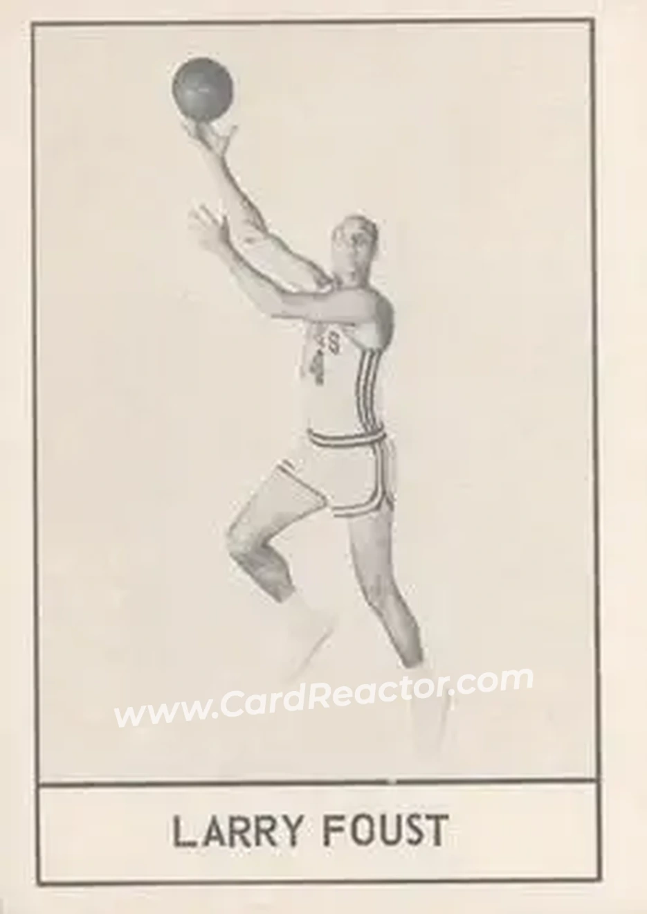 1961 Essex Meats St. Louis Hawks #NNO - Larry Foust - St. Louis Hawks - Front