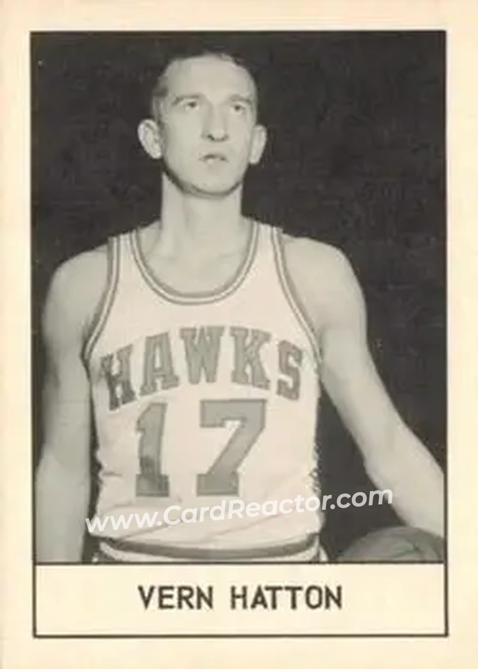 1961 Essex Meats St. Louis Hawks #NNO - Vernon Hatton - St. Louis Hawks - Front