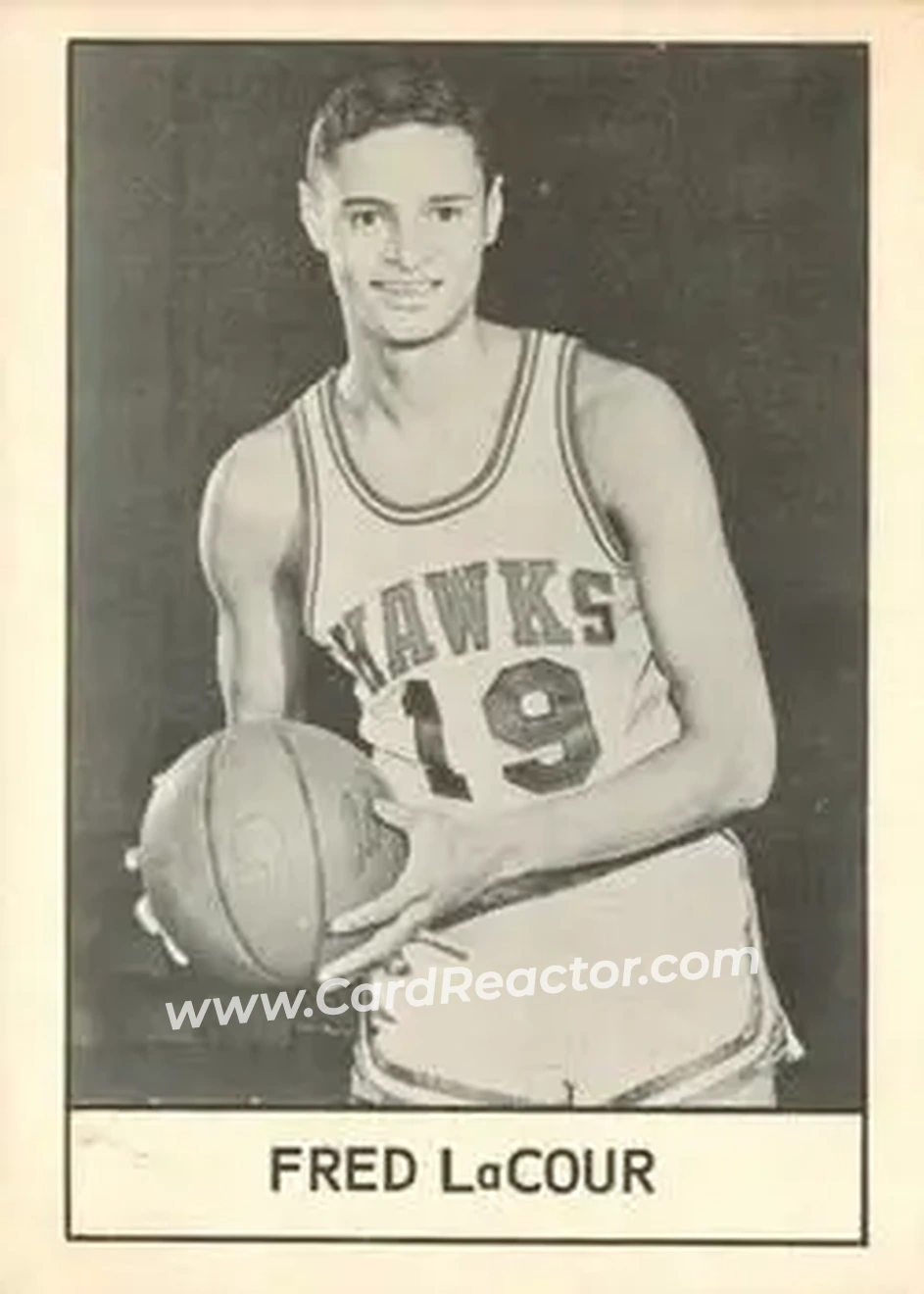 1961 Essex Meats St. Louis Hawks #NNO - Fred LaCour - St. Louis Hawks - Front