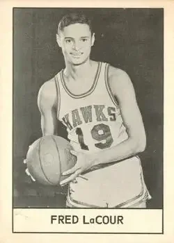 1961 Essex Meats St. Louis Hawks feature card