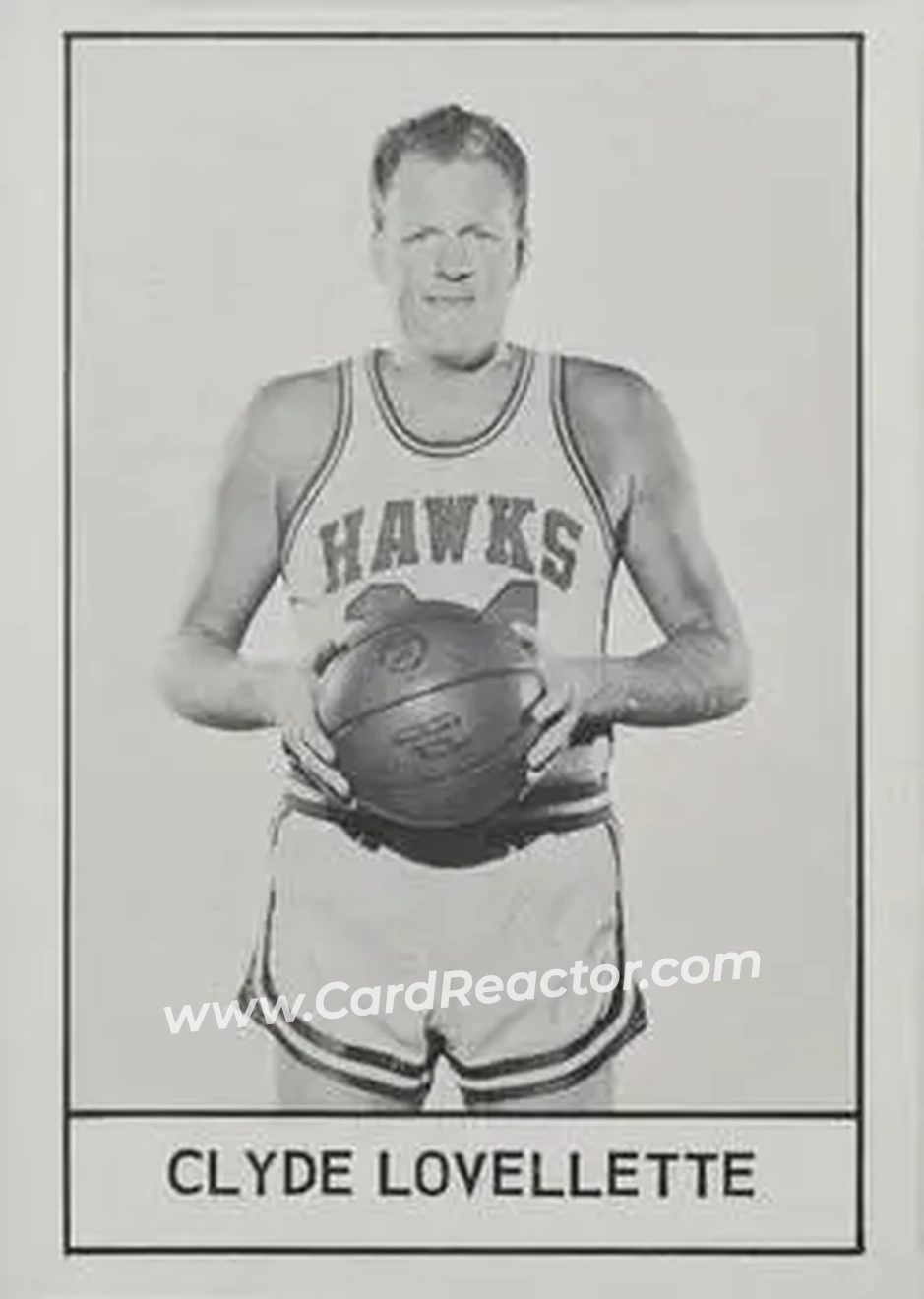 1961 Essex Meats St. Louis Hawks #NNO - Clyde Lovellette - St. Louis Hawks - Front