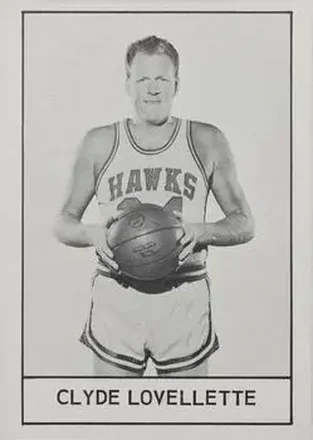 1961 Essex Meats St. Louis Hawks #NNO - Clyde Lovellette - St. Louis Hawks 1961 Essex Meats St. Louis Hawks #NNO - Clyde Lovellette - St. Louis Hawks