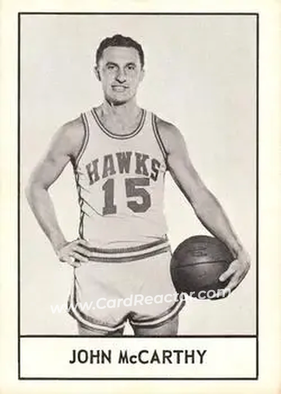 1961 Essex Meats St. Louis Hawks #NNO - John McCarthy - St. Louis Hawks - Front