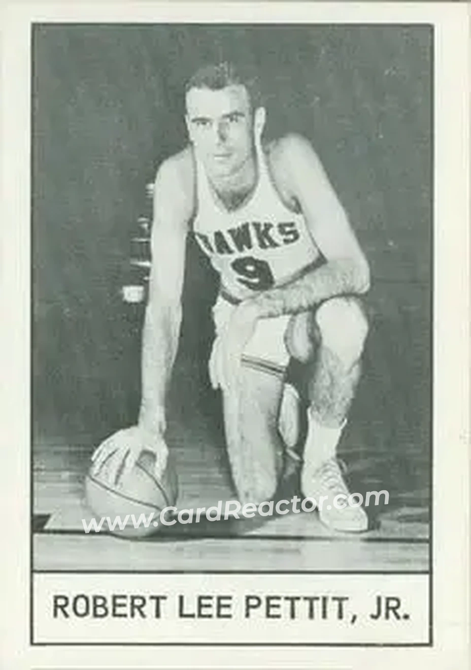 1961 Essex Meats St. Louis Hawks #NNO - Bob Pettit - St. Louis Hawks - Front