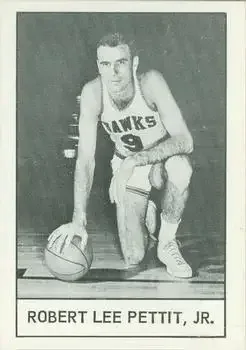 1961 Essex Meats St. Louis Hawks feature card