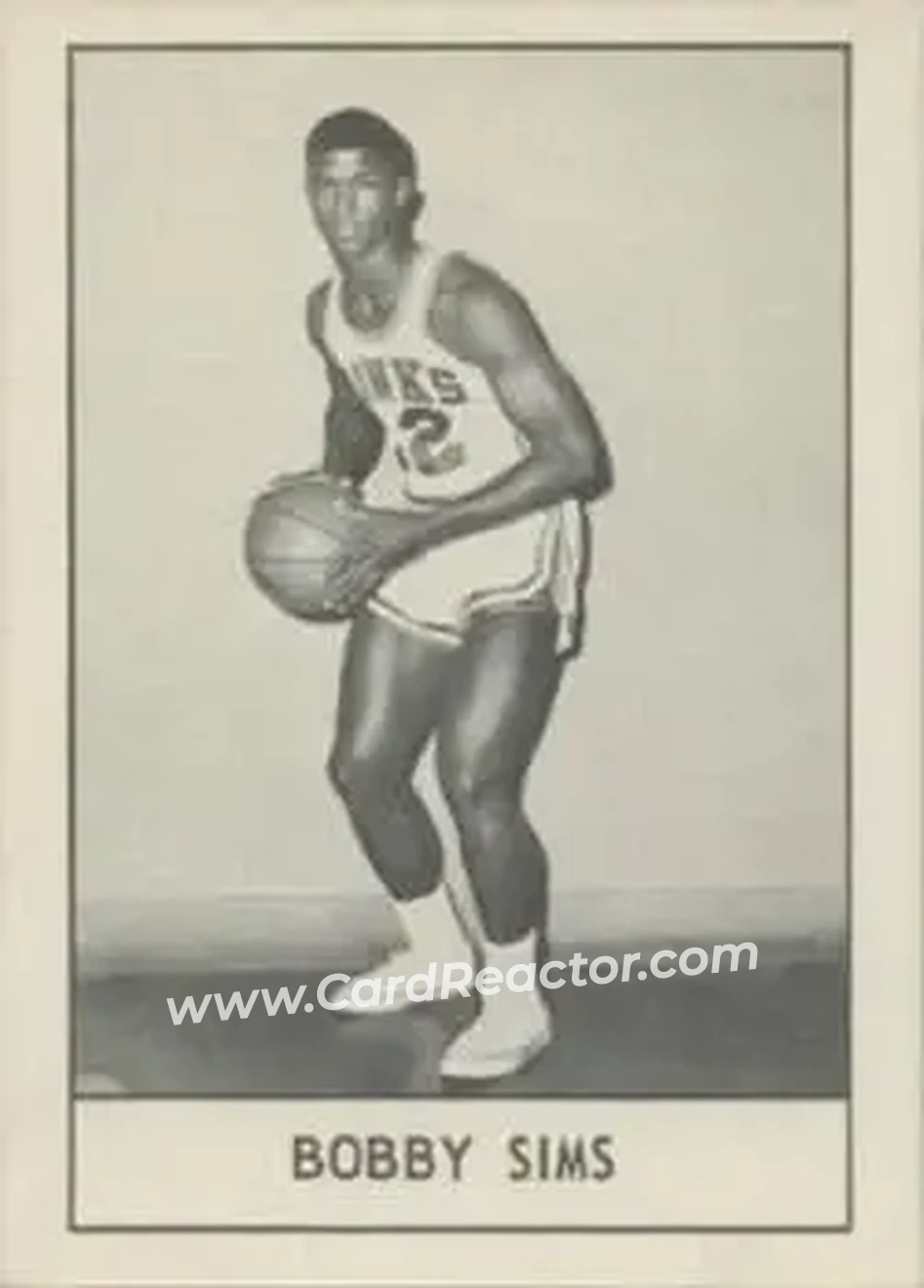 1961 Essex Meats St. Louis Hawks #NNO - Bobby Sims - St. Louis Hawks - Front 1961 Essex Meats St. Louis Hawks #NNO - Bobby Sims - St. Louis Hawks - Front