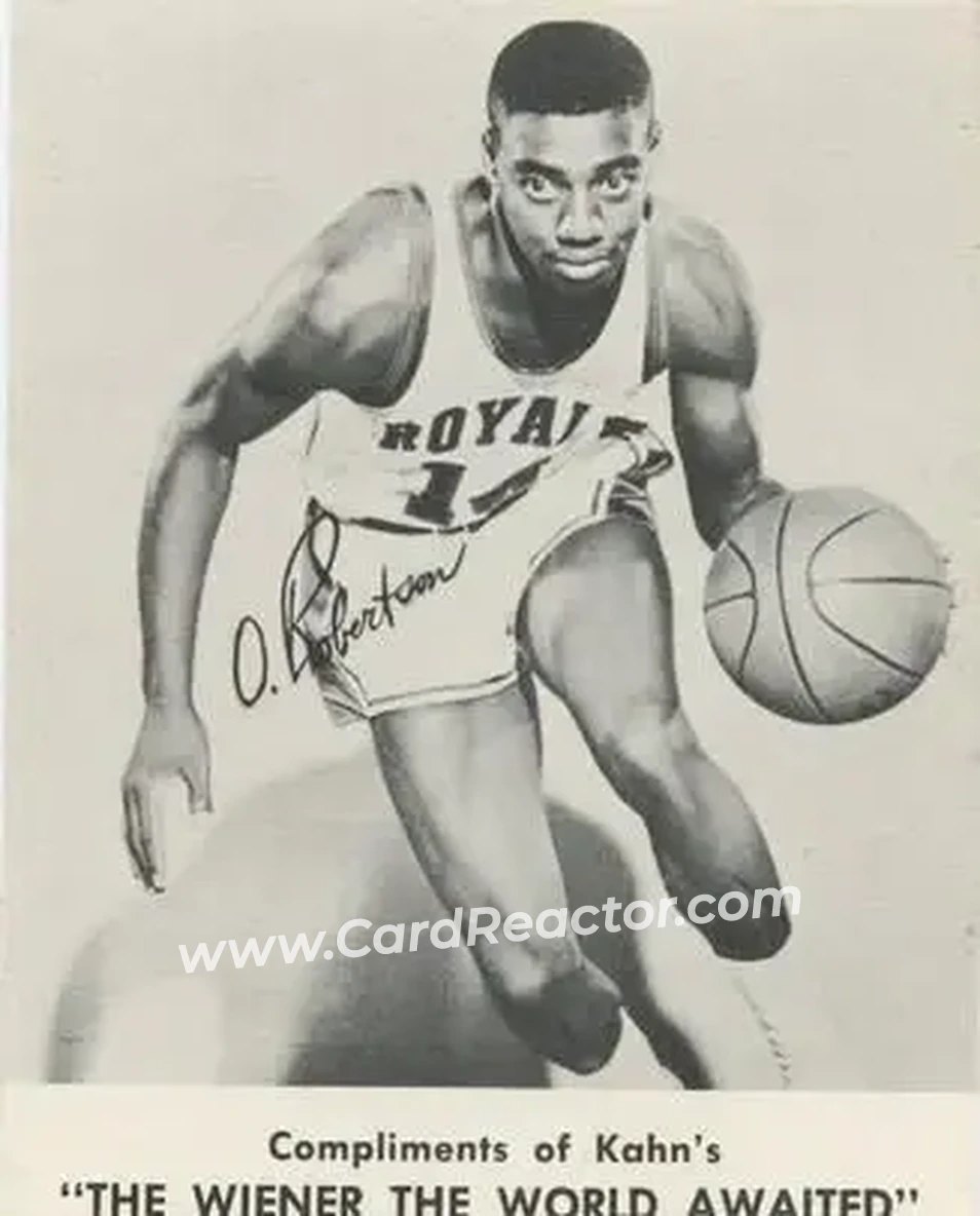 1961-62 Kahn's #NNO - Oscar Robertson - Cincinnati Royals - Front 1961-62 Kahn's #NNO - Oscar Robertson - Cincinnati Royals - Front