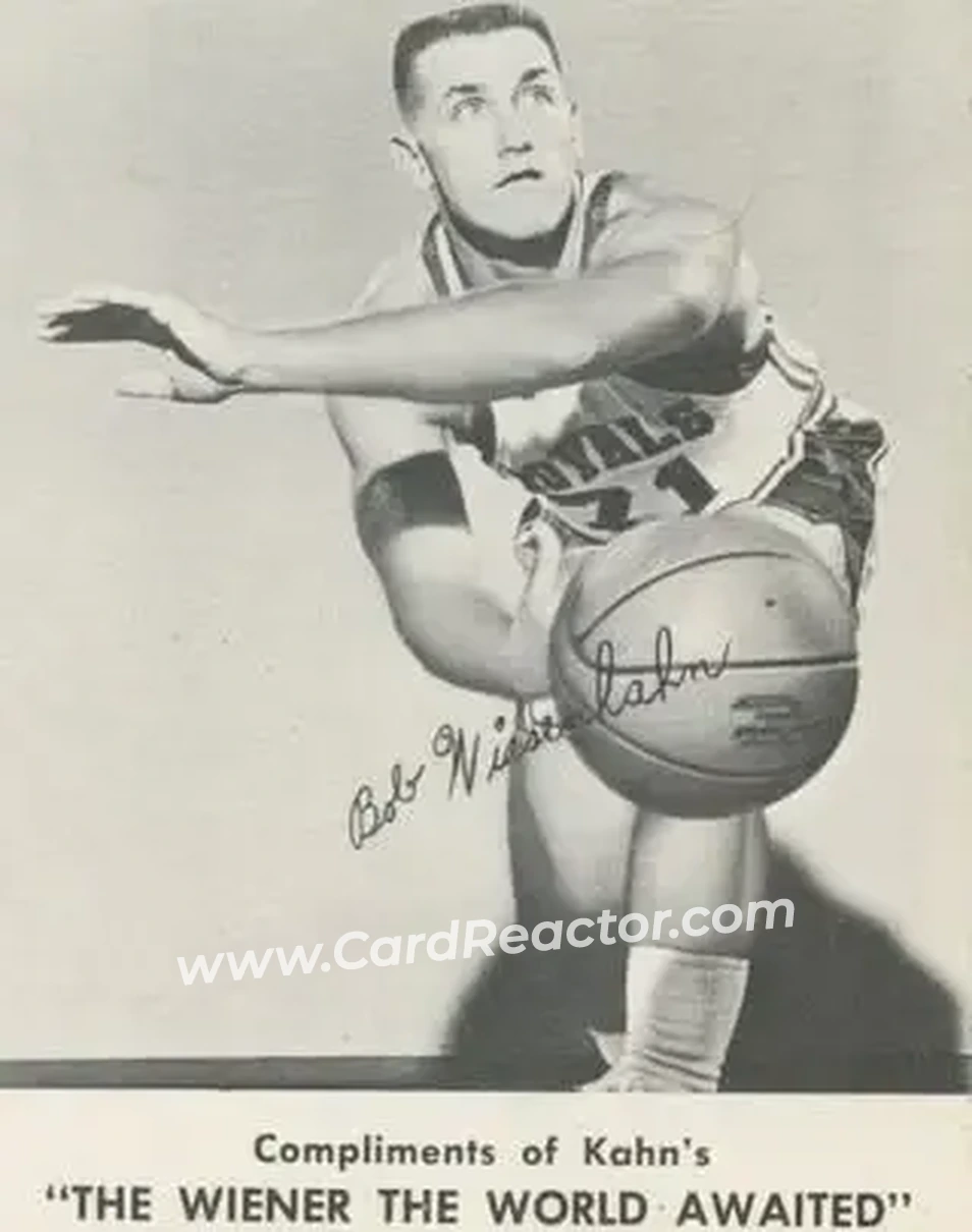 1961-62 Kahn's #NNO - Bob Wiesenhahn - Cincinnati Royals - Front 1961-62 Kahn's #NNO - Bob Wiesenhahn - Cincinnati Royals - Front