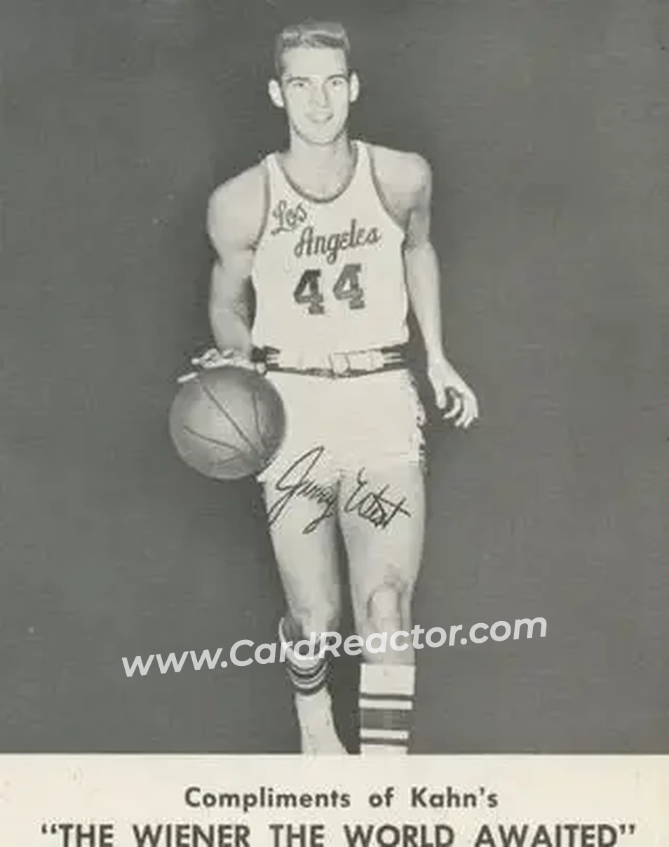 1961-62 Kahn's #NNO - Jerry West - Los Angeles Lakers - Front