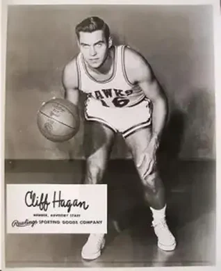 1961 Rawlings #NNO - Cliff Hagan - St. Louis Hawks