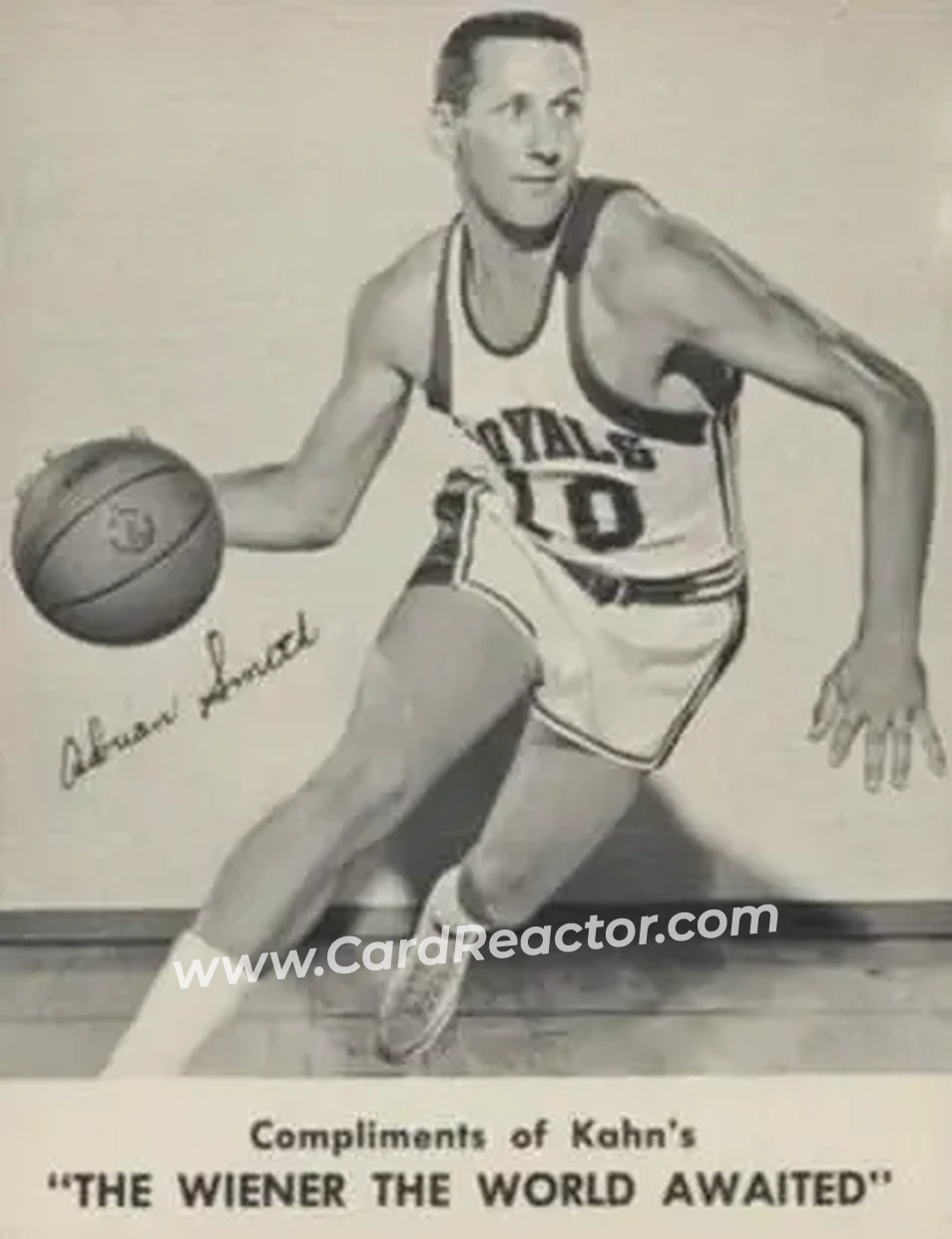 1962-63 Kahn's #NNO - Adrian Smith - Cincinnati Royals - Front
