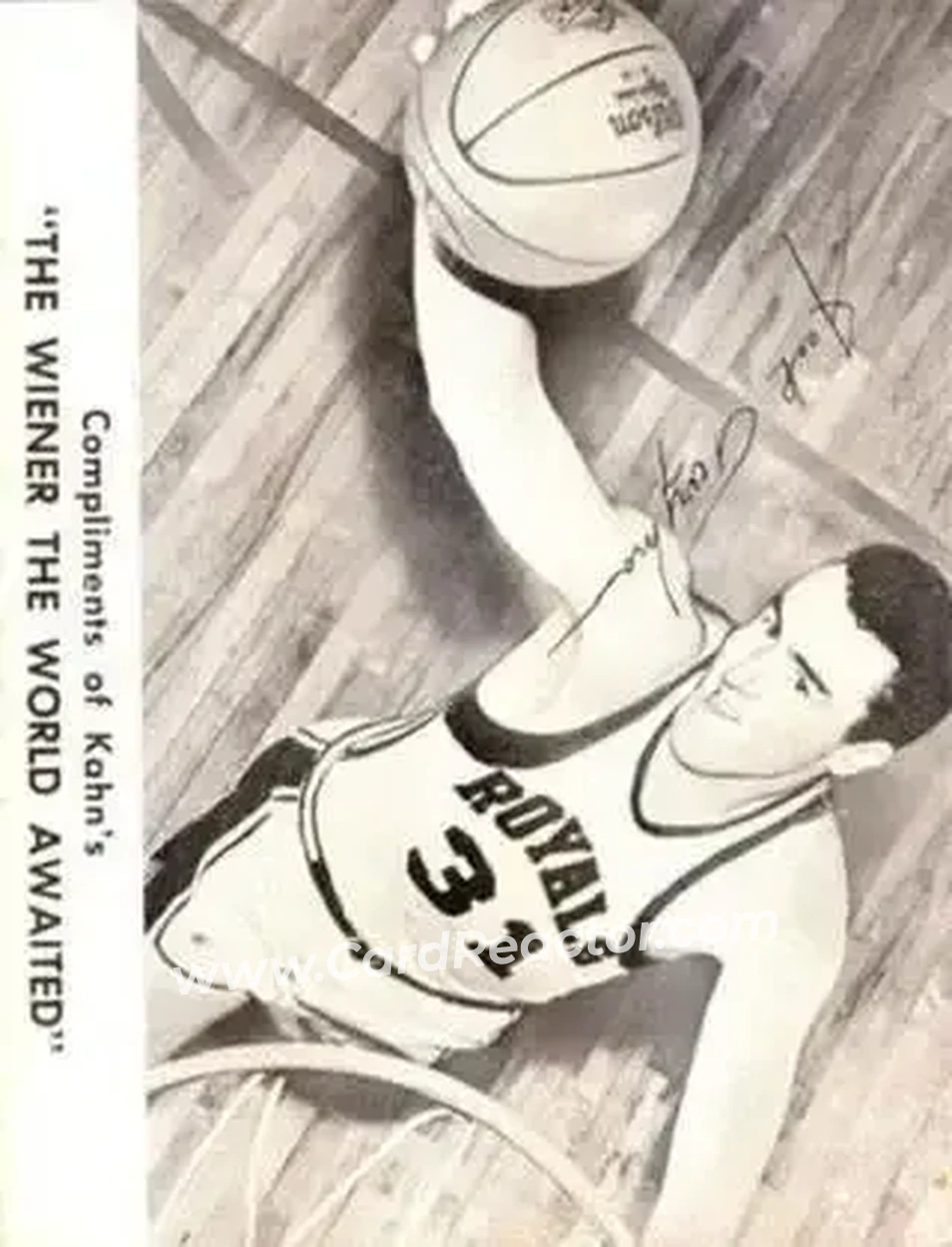 1962-63 Kahn's #NNO - Jack Twyman - Cincinnati Royals - Front