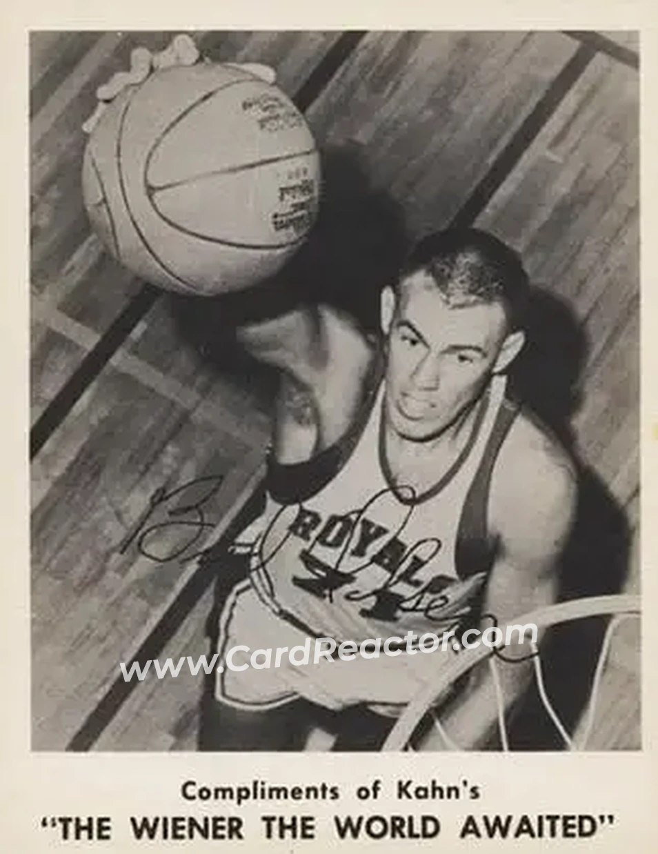 1963-64 Kahn's #NNO - Bud Olsen - Cincinnati Royals - Front
