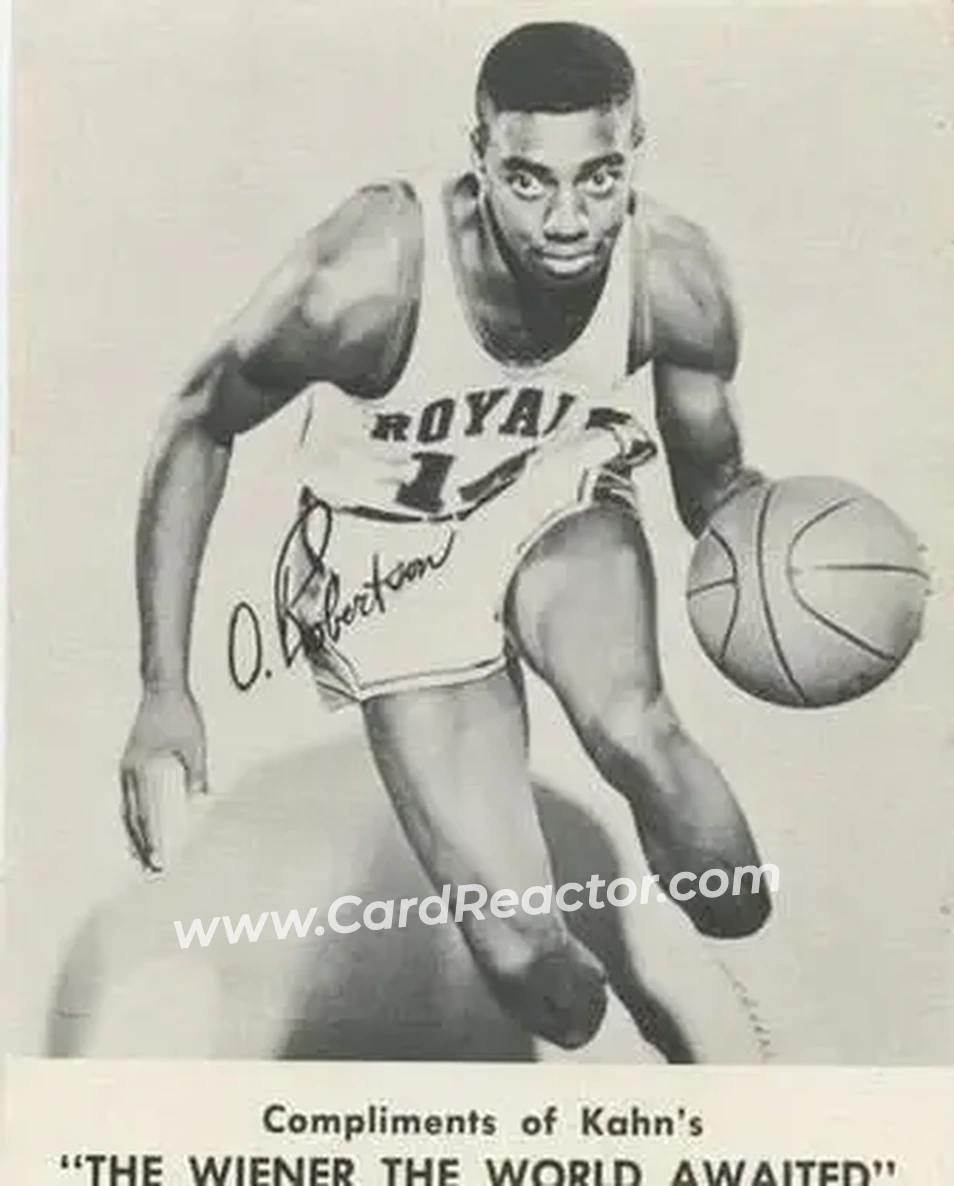 1963-64 Kahn's #NNO - Oscar Robertson - Cincinnati Royals - Front 1963-64 Kahn's #NNO - Oscar Robertson - Cincinnati Royals - Front