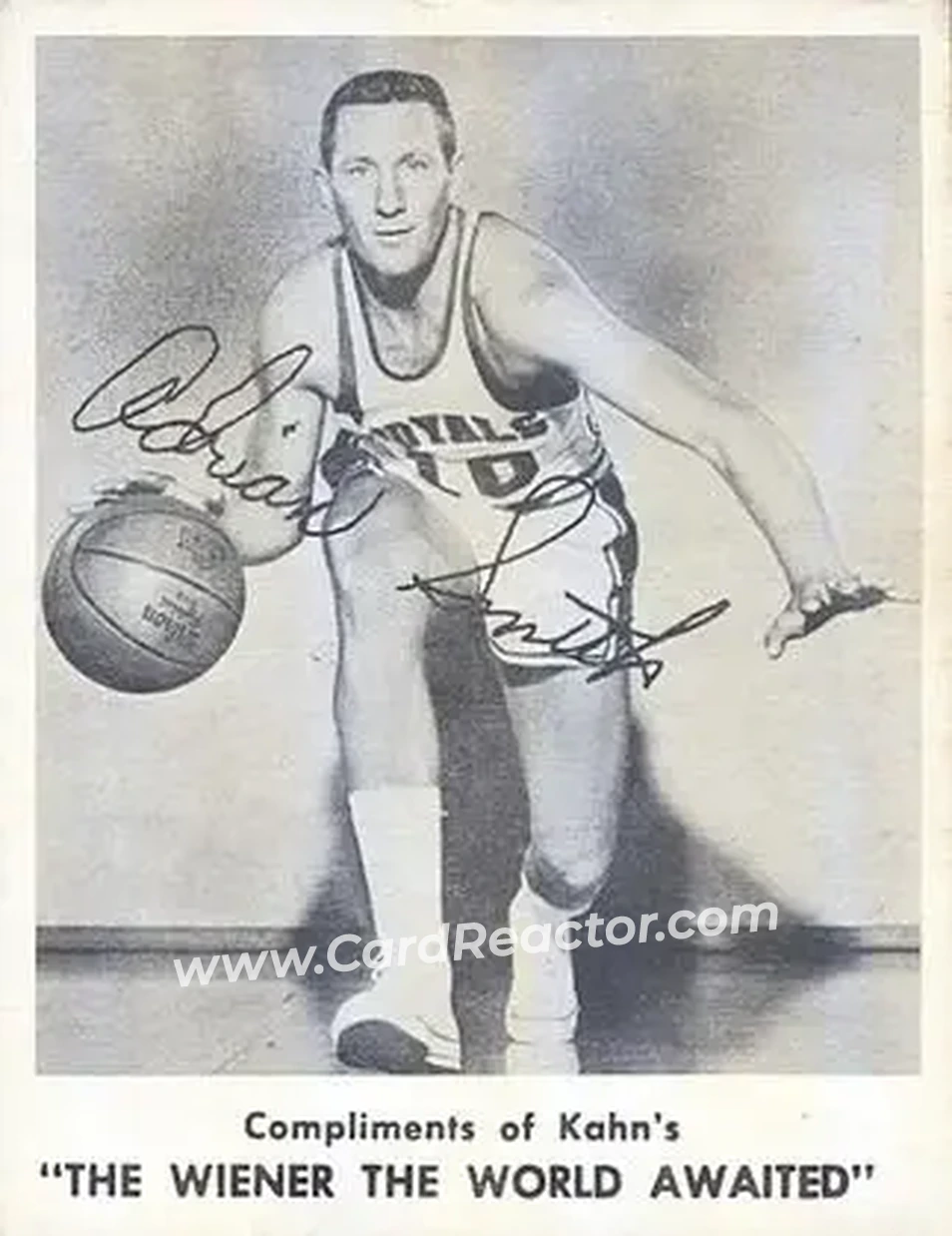 1963-64 Kahn's #NNO - Adrian Smith - Cincinnati Royals - Front