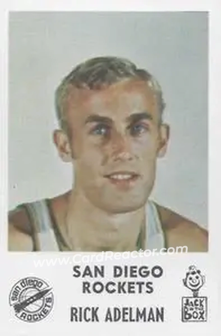 1968-69 Jack in the Box San Diego Rockets #NNO - Rick Adelman - San Diego Rockets - Front 1968-69 Jack in the Box San Diego Rockets #NNO - Rick Adelman - San Diego Rockets - Front