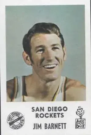 1968-69 Jack in the Box San Diego Rockets #NNO - Jim Barnett - San Diego Rockets